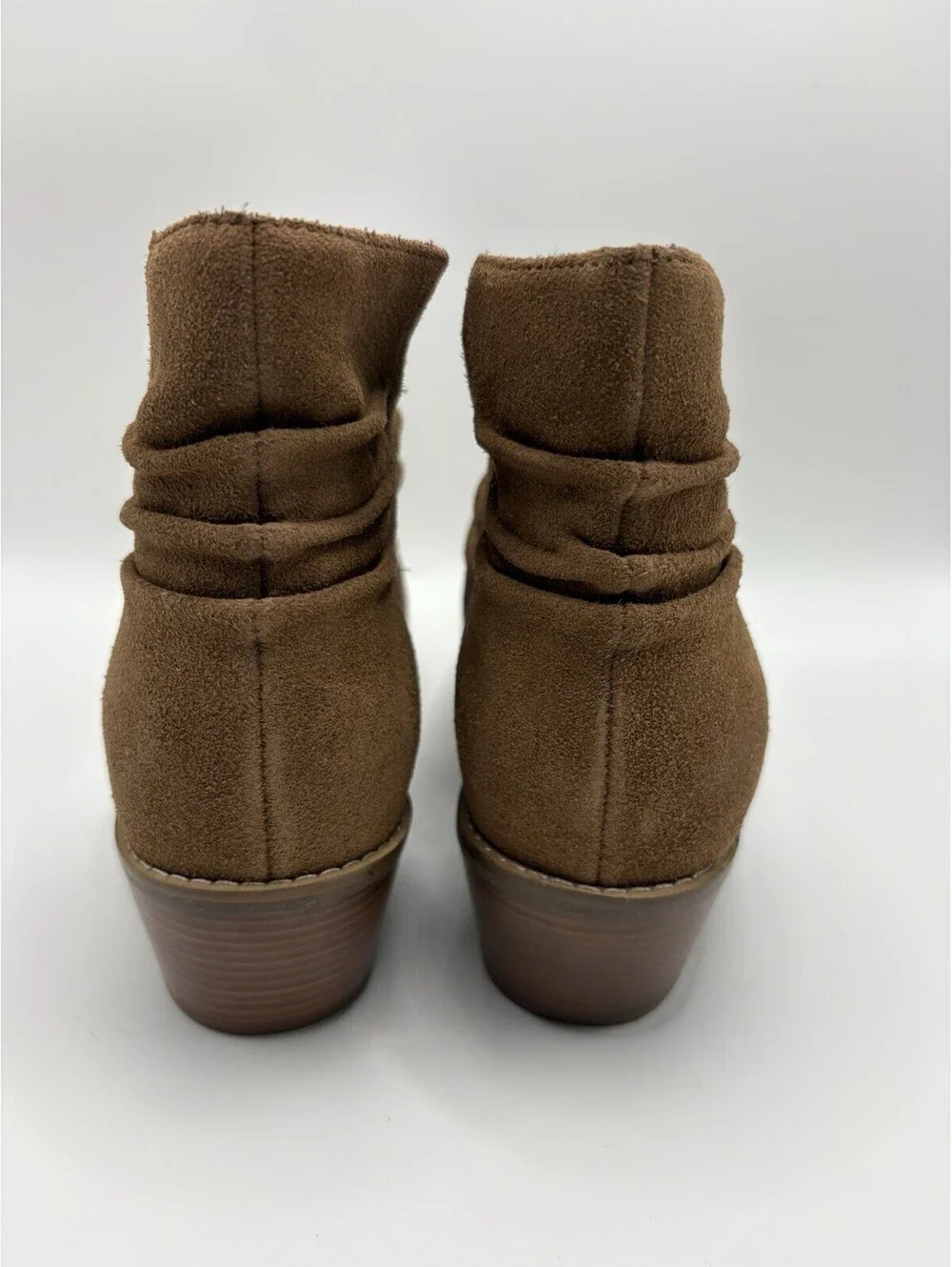Cole Haan Alayna Slouch Brown Suede Ankle Boots Booties Size 8 B Women’s